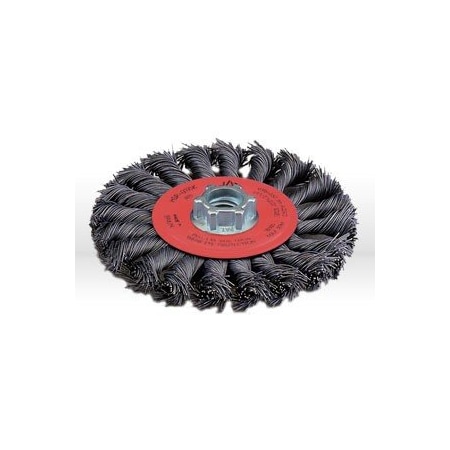 Jaz Twist Knot Wire Wheel Brush, 4-1/2", 20 Knots, .020", Steel 78052